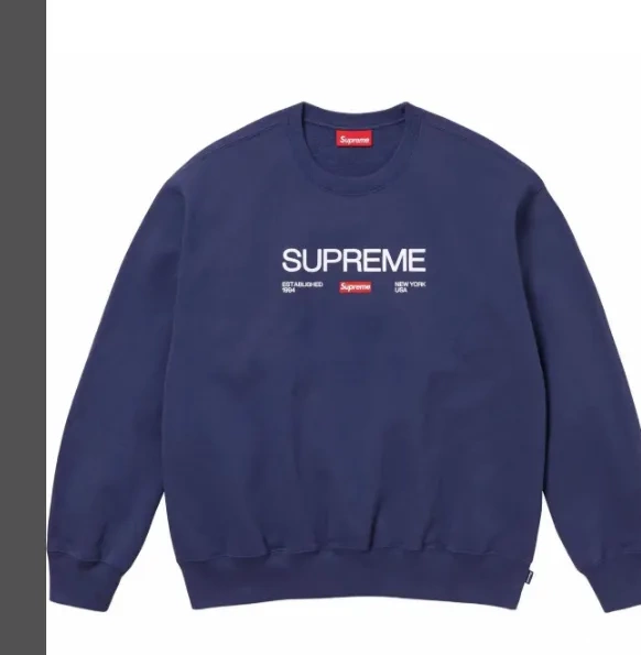 Logo L M Hoodie S Royal Blue Black Letter Grey Box XL 1994 EST 1002